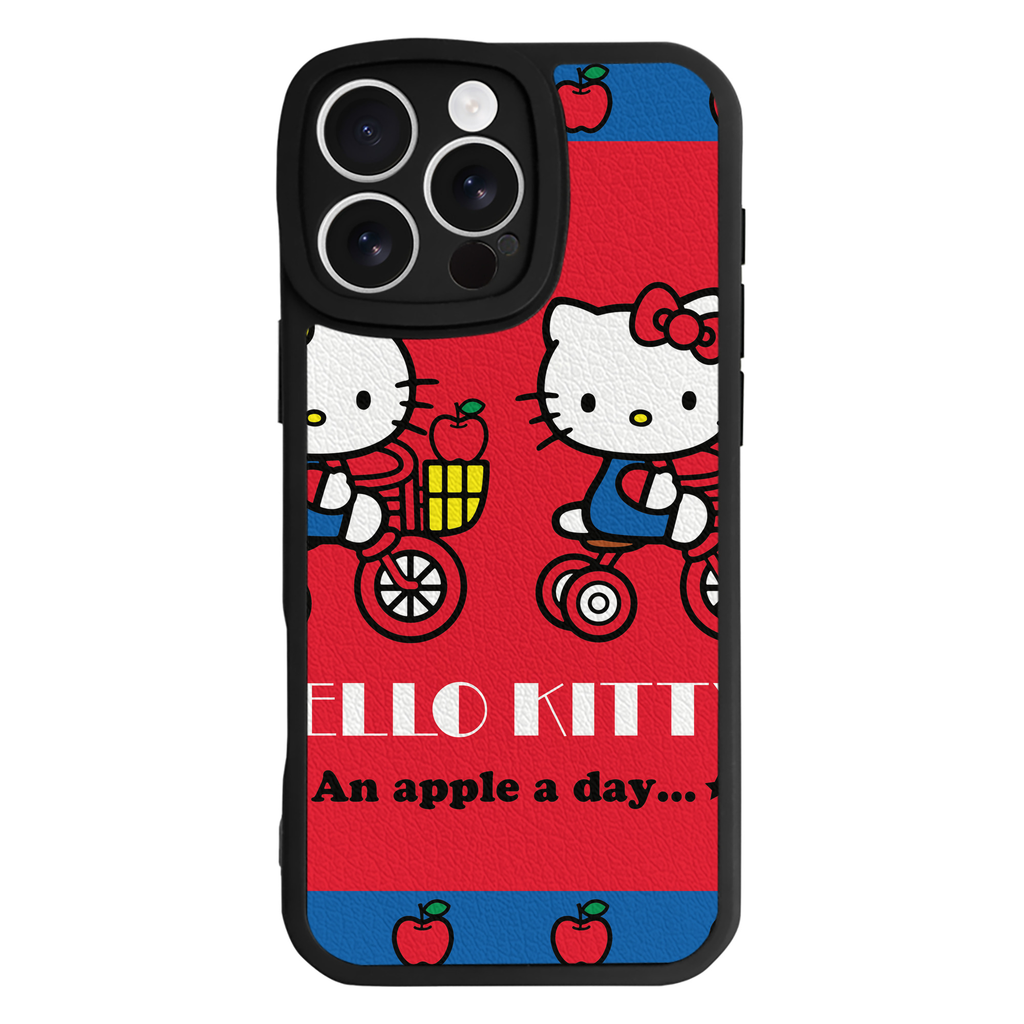 （画像用） Hello Kitty ハローキティ 【iPhone 16シリーズ対応】シリコンスマホケース（レザー調） 材質：シリコン